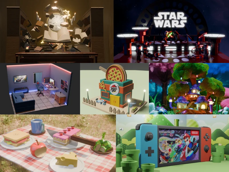 3D design projects from StarLab classes